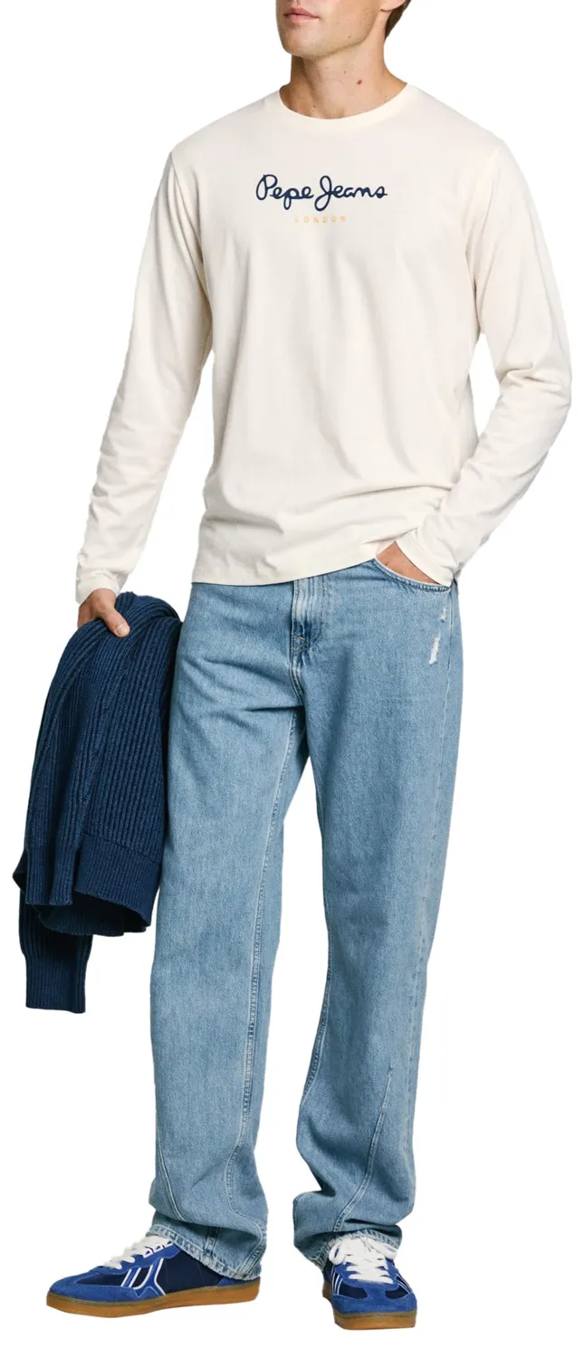Pepe Jeans Eggo Long t-shirt uomo blu taglia S