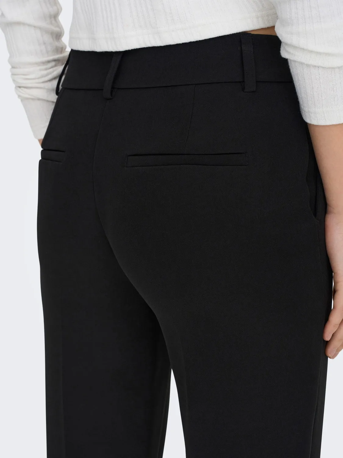 Only Veronica Elly pantaloni donna neri vita alta