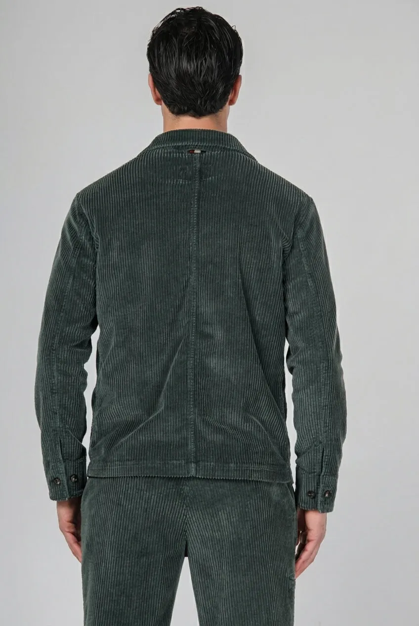 Mason's Chile Work Jacket overshirt velluto verde scuro