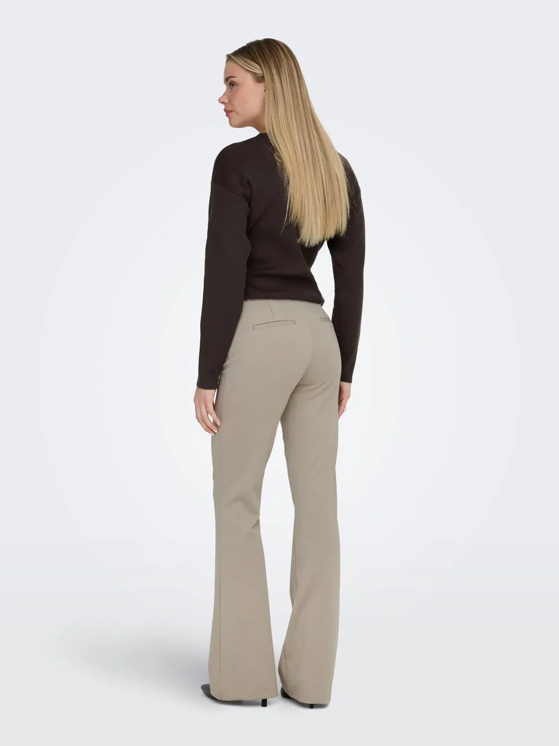 ONLY Onlpeach MW Flared pantaloni flare donna vita media