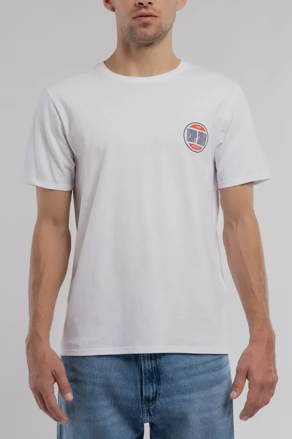 Teddy Smith T-Cars 1 t-shirt uomo bianca racing