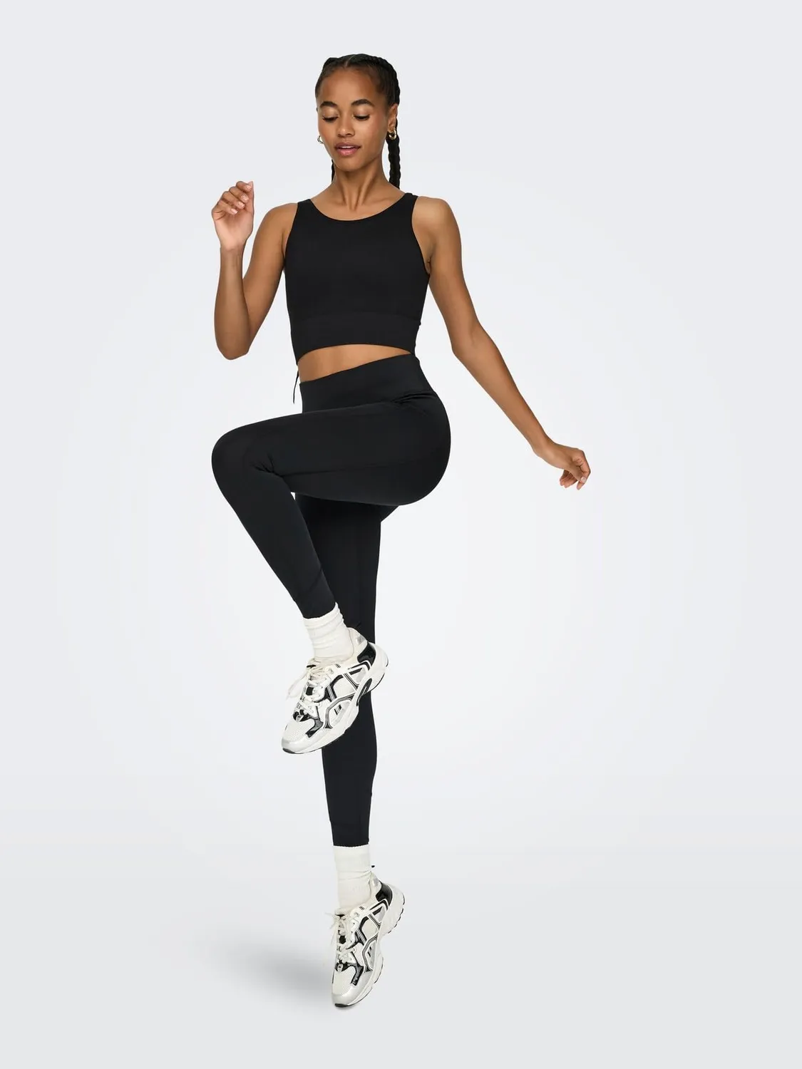 Only Play Onpmila-2 leggings sportivi donna neri vita alta