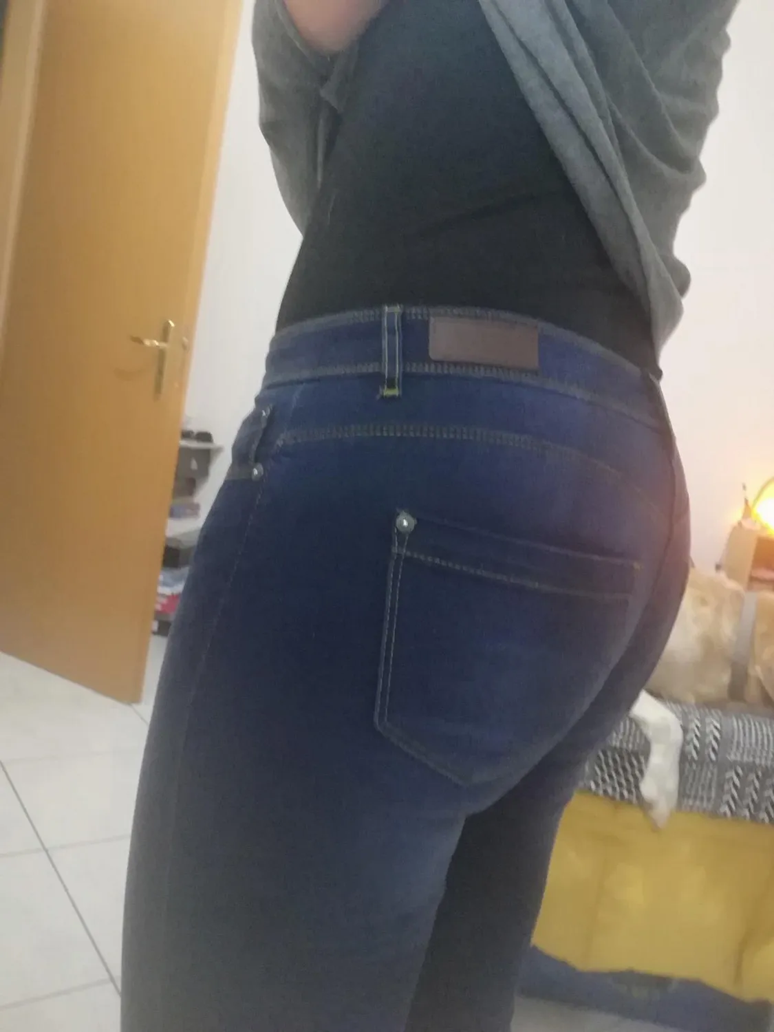 Only Onlrain jeans skinny donna S/30L blu