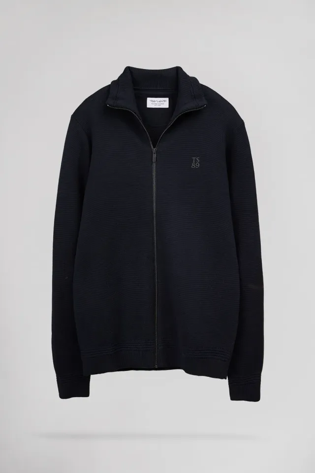 Teddy Smith G-Ettore 2 cardigan uomo dark navy cotone