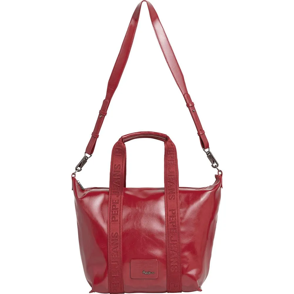Pepe Jeans Chelsea Glossy borsa donna bowling nera