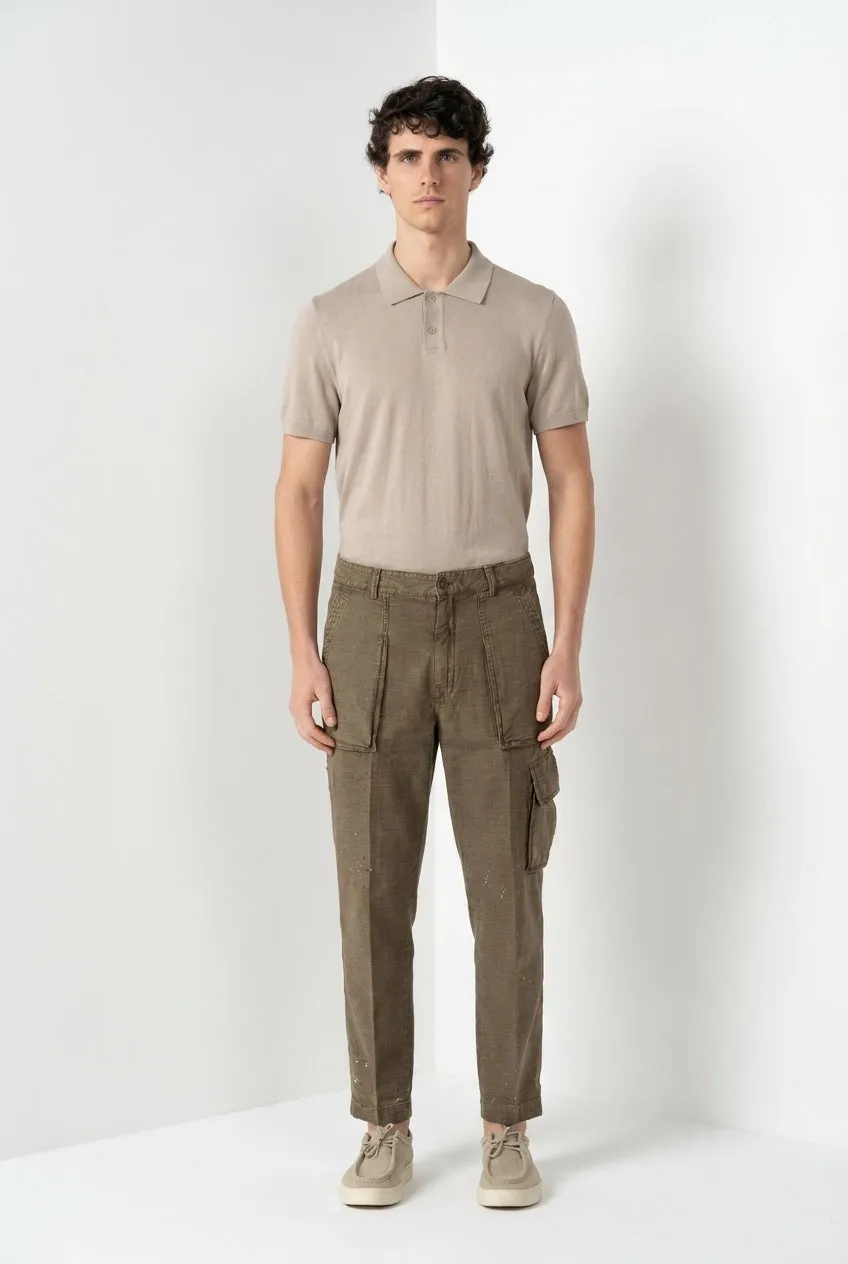Mason's Cuba Work M74 pantalone cargo verde relaxed