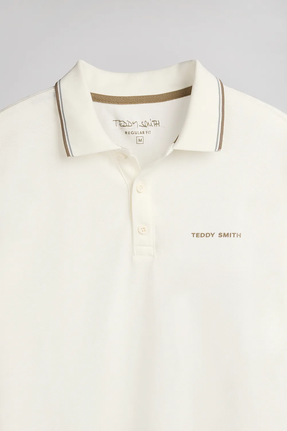 Teddy Smith Pasian 2 polo bianco piquet cotone