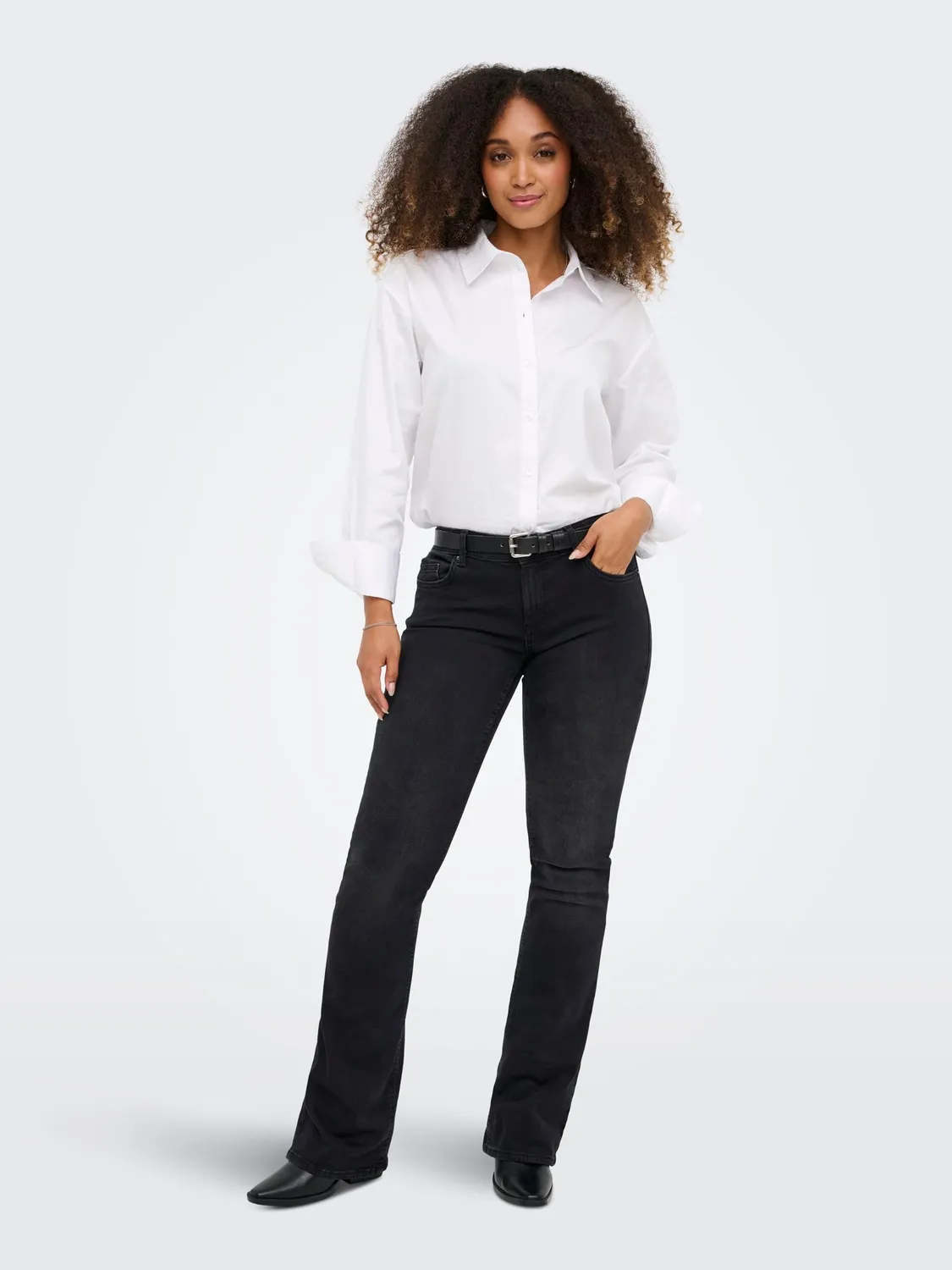 ONLY ONLBLUSH Mid Flared DNM TAI1099 jeans donna XL/30L