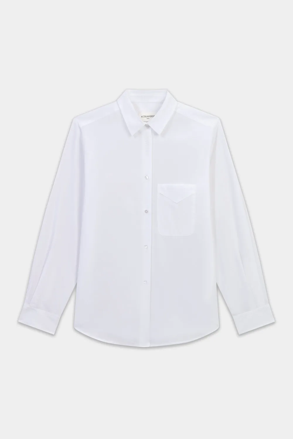 acquaverde Boy Shirt camicia White popeline cotone