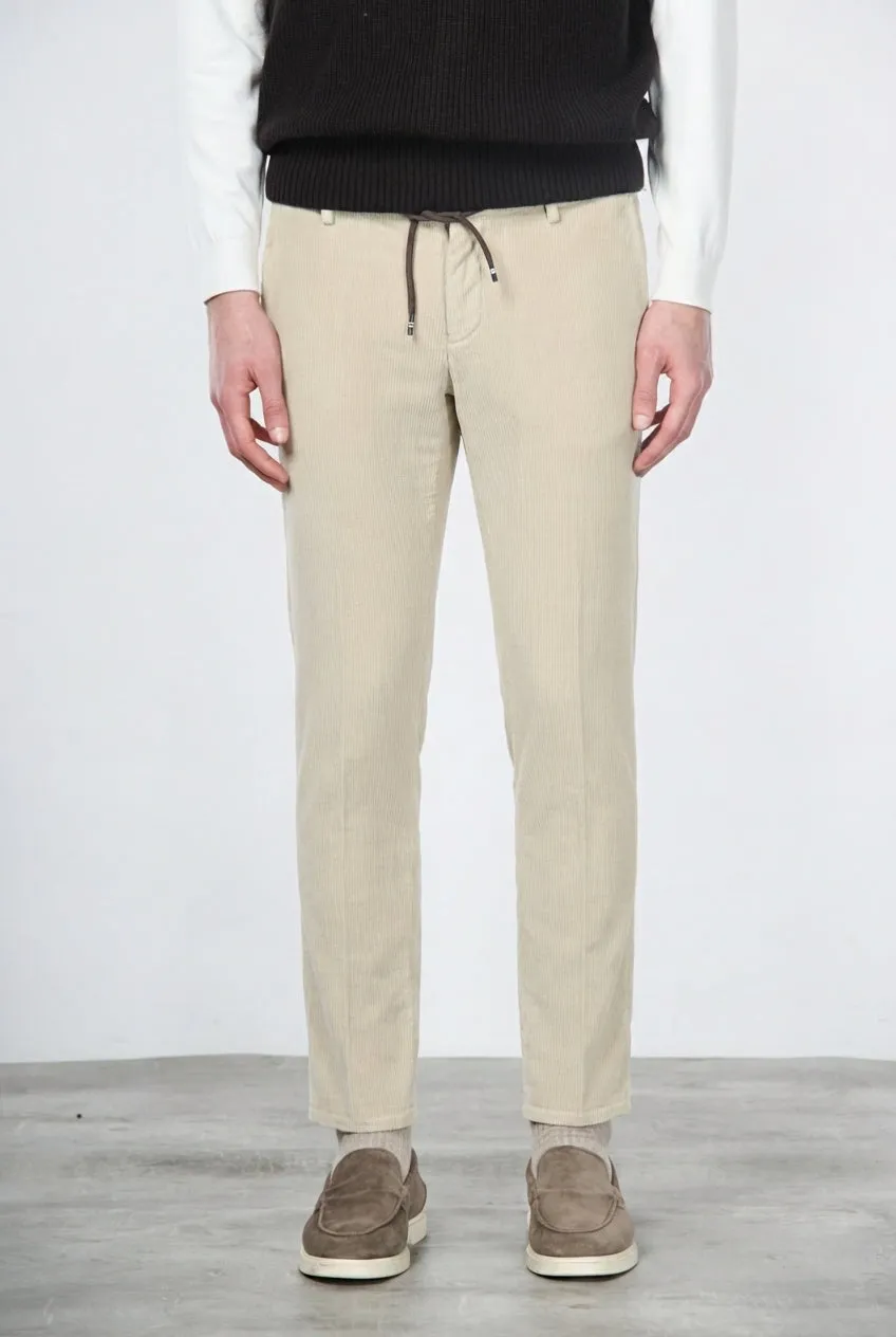 Mason's Milano Jogger chino latte velluto extra slim