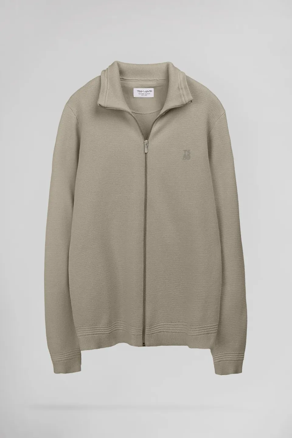 Teddy Smith G-ETTORE 2 Gilet Zip Uomo Wolf Beige