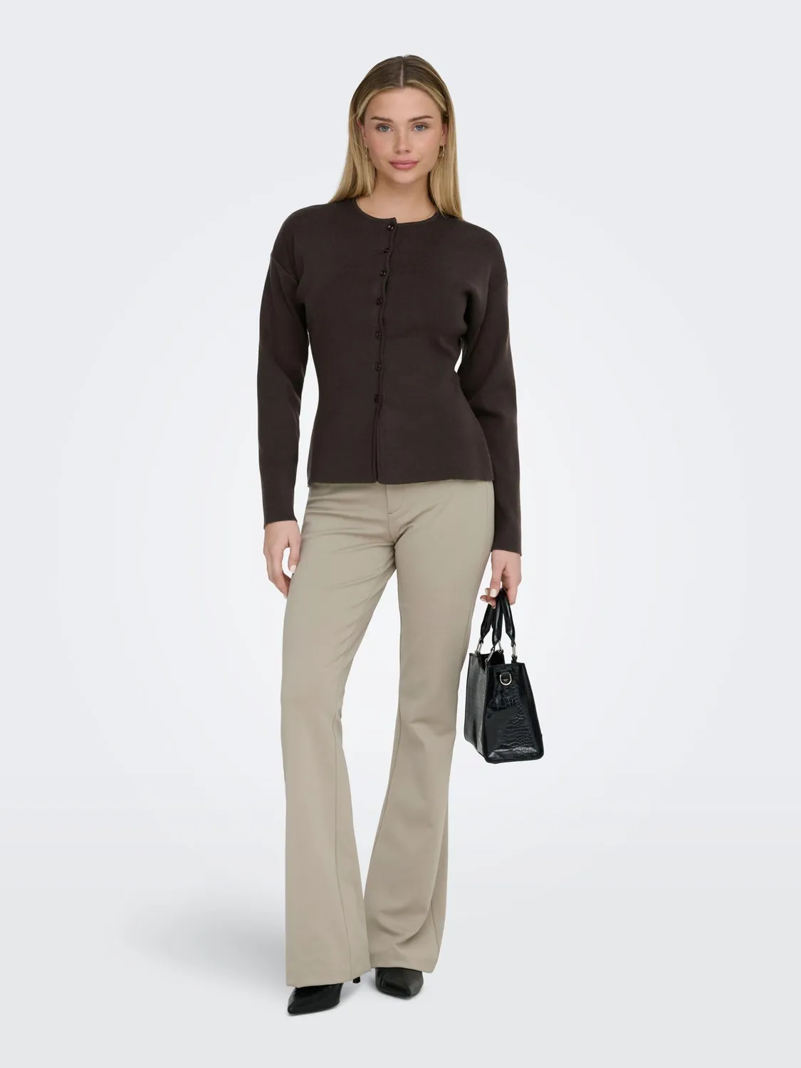 ONLY Onlpeach MW Flared pantaloni flare donna vita media