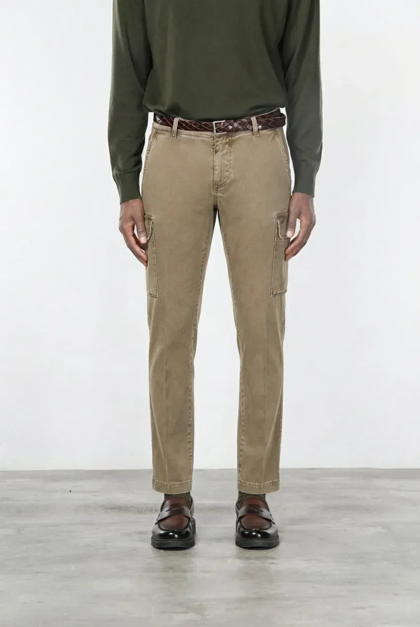 Mason's Chile pantalone cargo uomo tortora extra slim