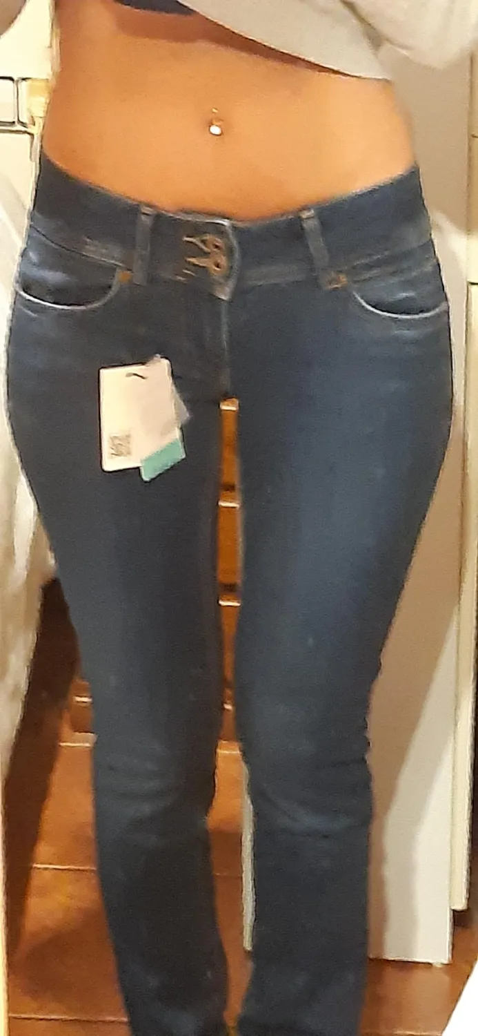 Pepe Jeans Venus jeans donna slim vita bassa blu denim
