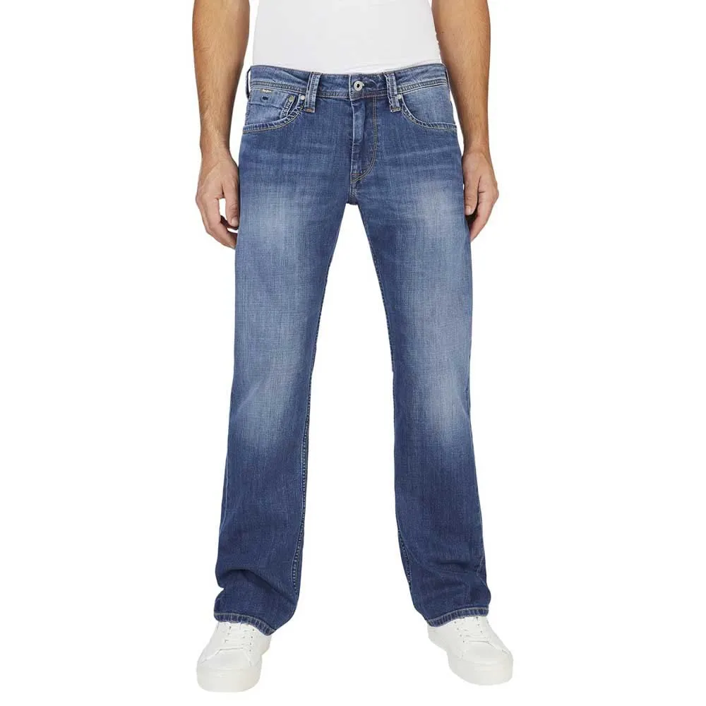 Pepe Jeans Kingston Zip Jeans Uomo Relaxed Blu