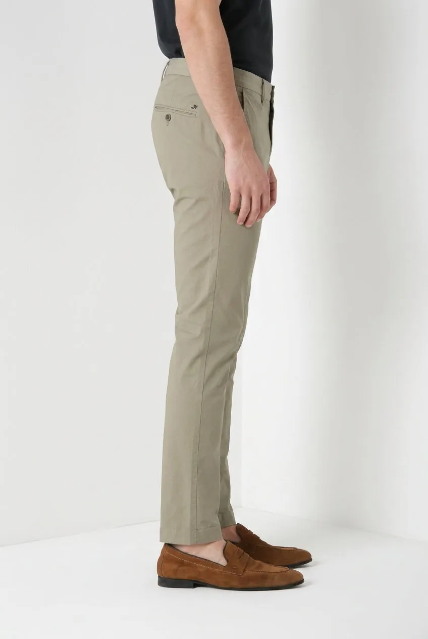 Mason's Milano pantalone chino uomo salvia gabardina stretch