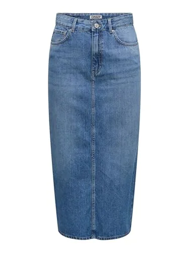 Only Onllumi gonna denim donna XL blu