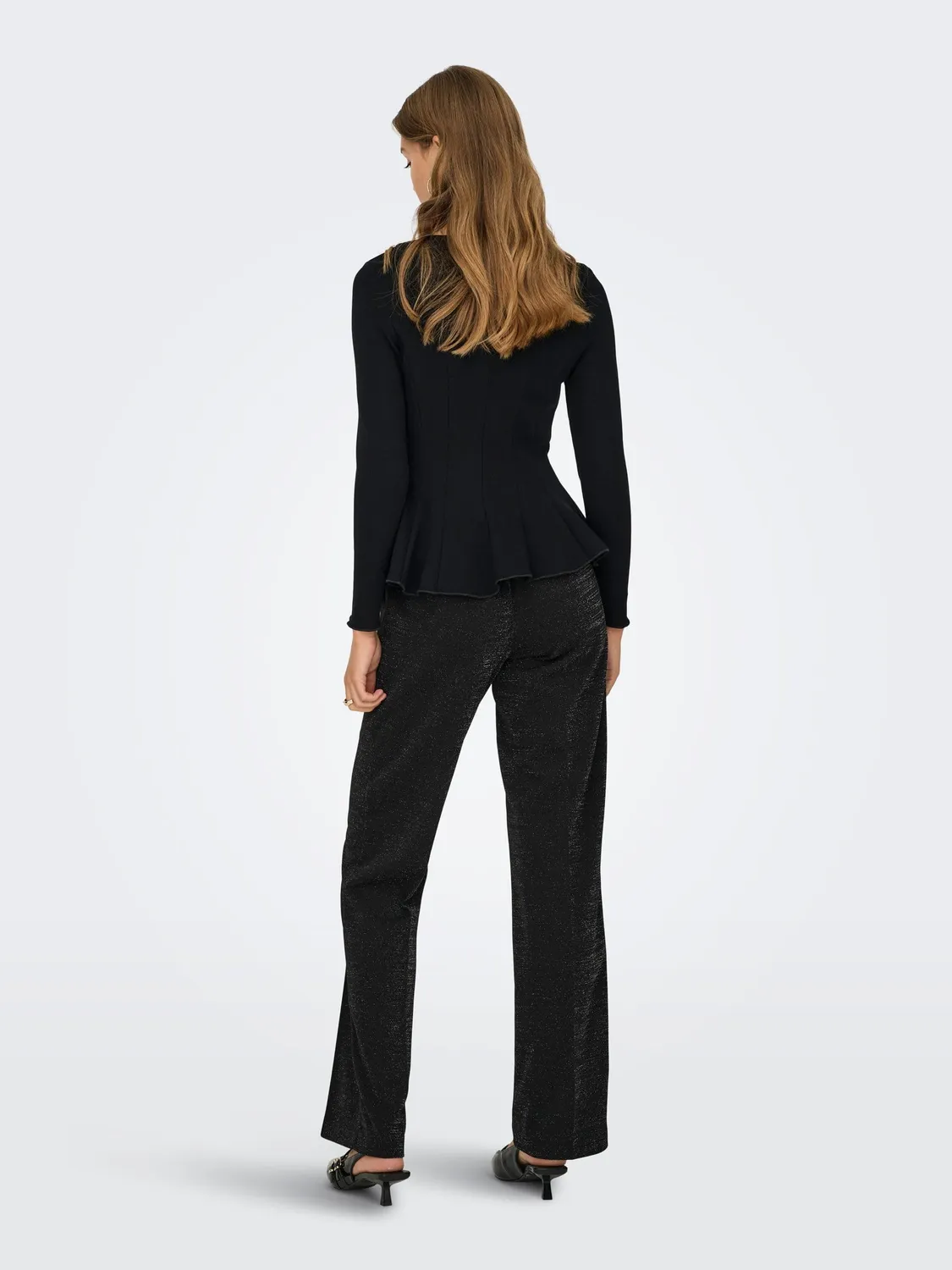 ONLY Onlpoptrash Suki Alya Life Glitter pantaloni M x 32L