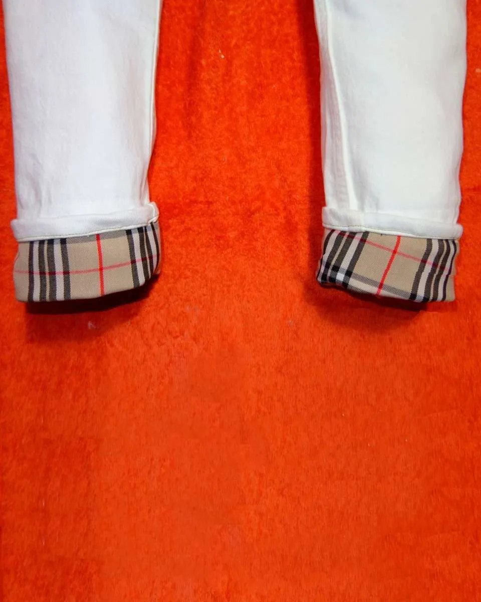 Levi's Vintage jeans bianco personalizzato check