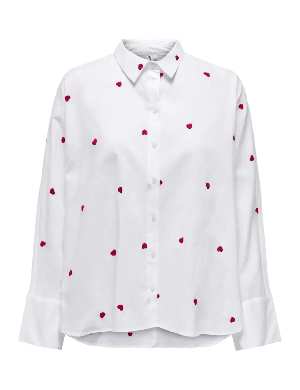 ONLY Onlnew Hemd camicia donna XS bianca cotone