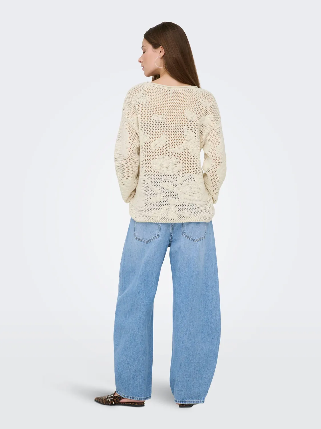ONLY Onlseaside pullover ecru M
