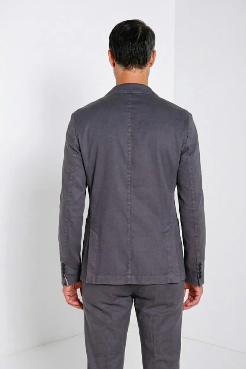 Mason's Da Vinci blazer uomo carta zucchero lino