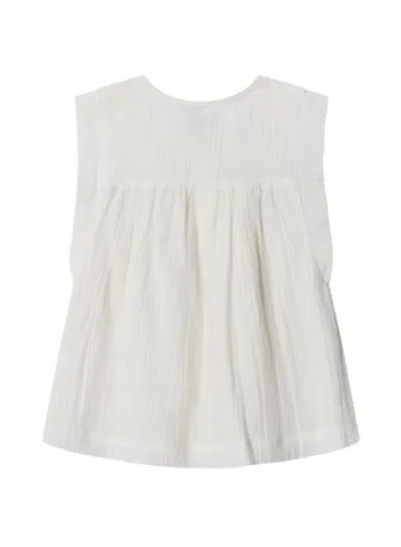 Pepe Jeans Hetty Blusa Bambina 10 Anni Bianco Ricamata