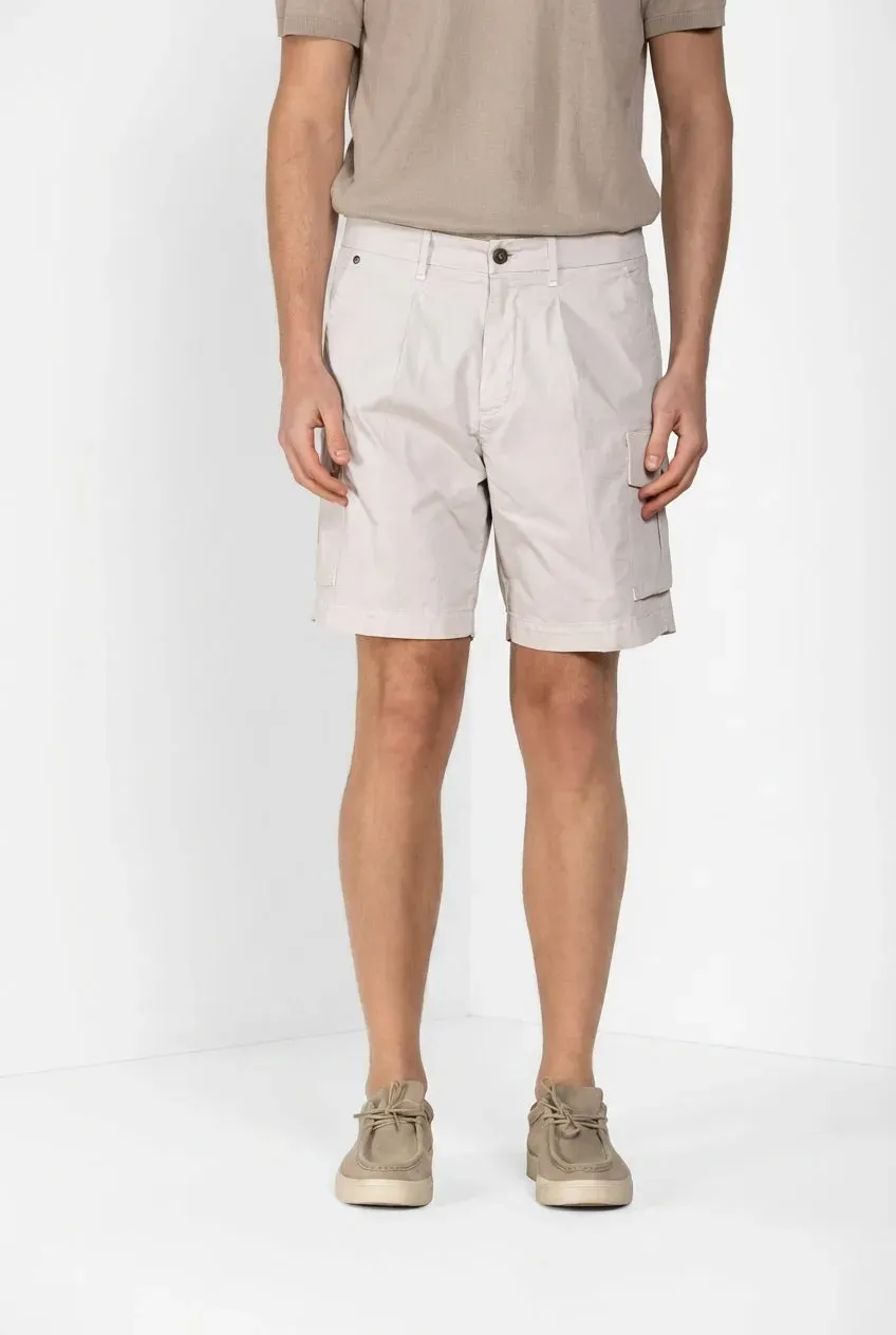 Mason’s Dallas Cargo Bermuda Uomo Bianco Gabardina