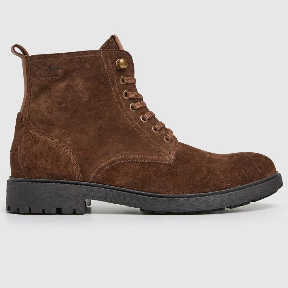 Pepe Jeans Fred Earth Stivaletti Uomo Marrone Pelle