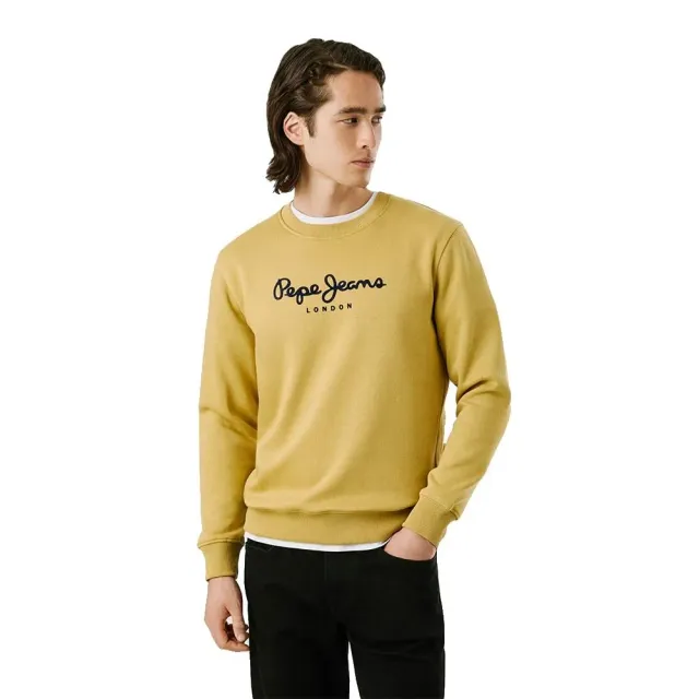 Pepe Jeans Macbeth Felpa Uomo Gialla Cast Yellow Logo