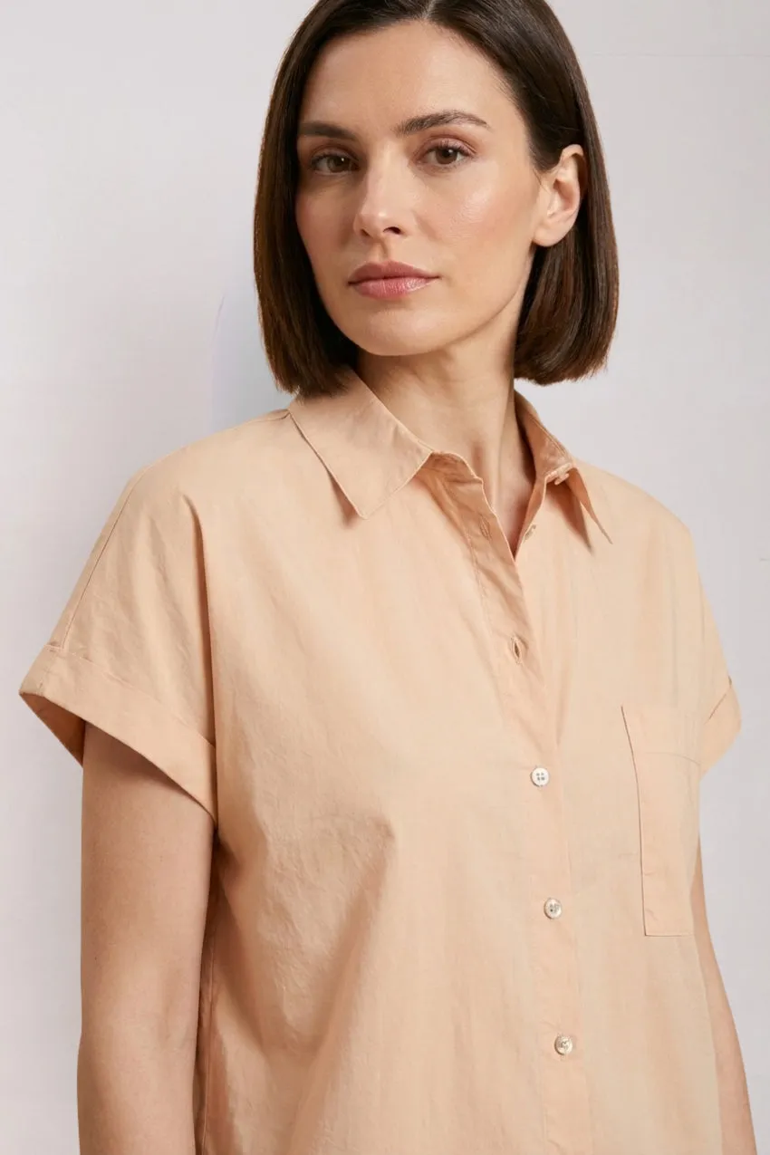 Mason's Livia camicia donna rosa manica corta cotone