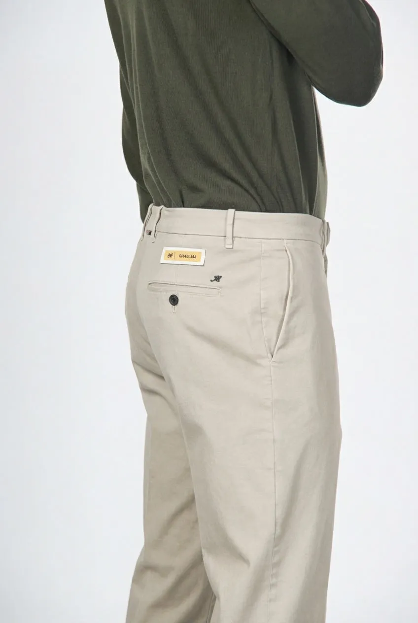 Mason's Paris pantalone chino uomo ghiaccio carrot fit