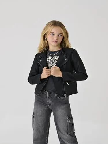 Only Kogfreya giubbotto ecopelle ragazza 140 biker
