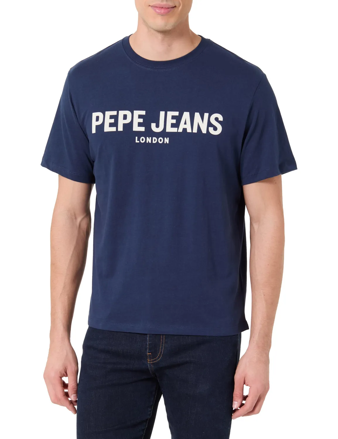 Pepe Jeans Basic Big Logo T-Shirt Uomo Slim Cotone