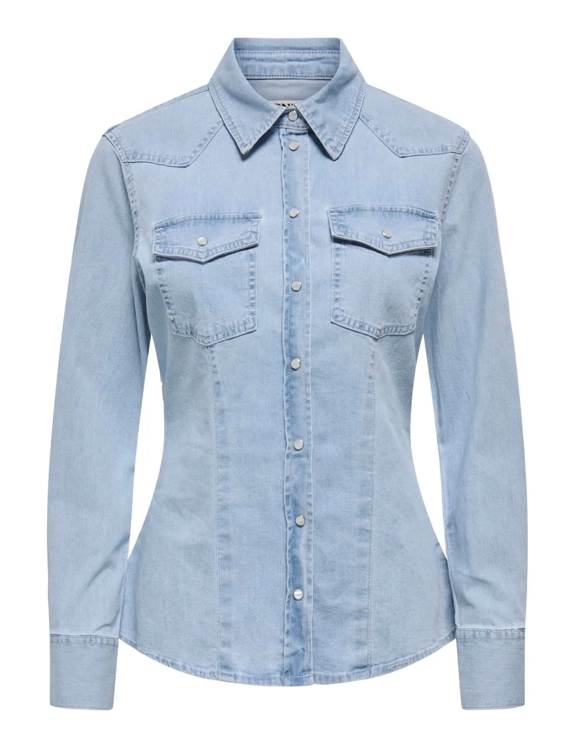 ONLY Onlolivia camicia jeans blu denim medio