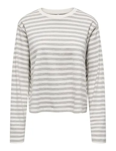 ONLY Onlcarlina Life top maniche lunghe scollo rotondo