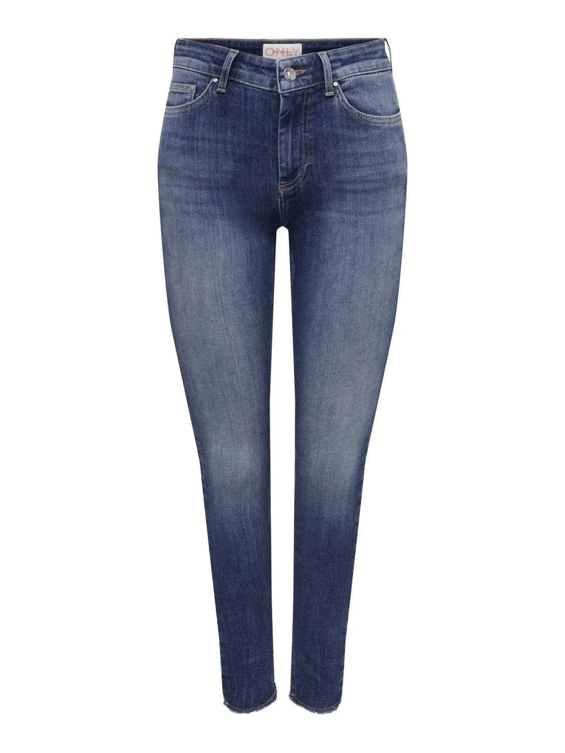 ONLY ONLBLUSH Mid SK Jeans Donna Blu gamba skinny S