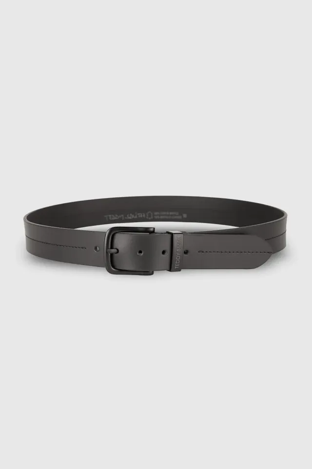 Teddy Smith C-Solar cintura pelle nera classica uomo