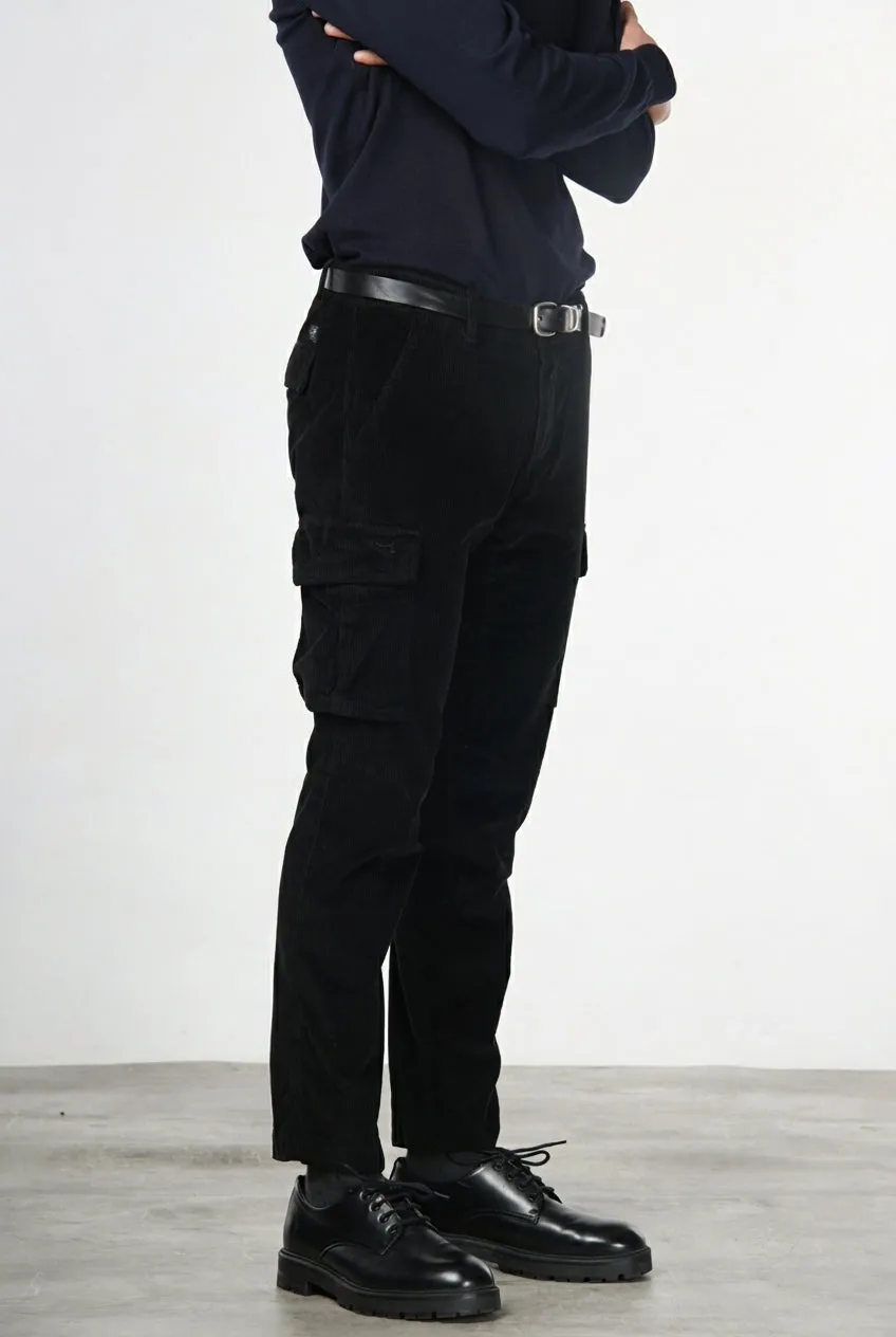 Mason's Chile cargo uomo nero velluto extra slim