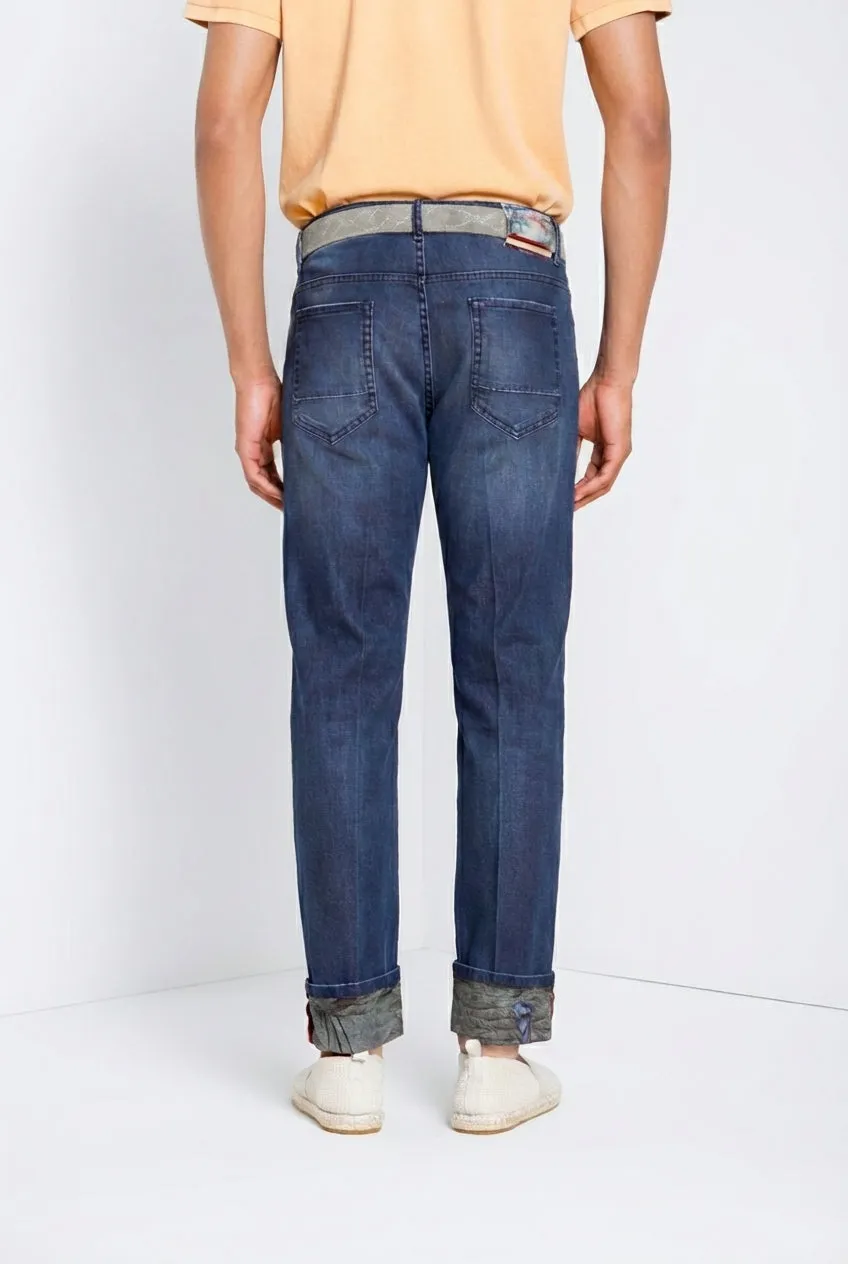 Mason's Harris pantalone denim navy Hawaii regular