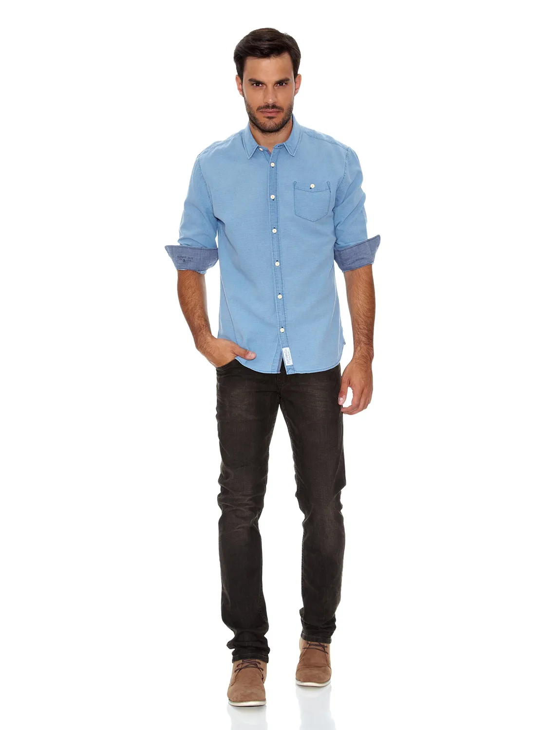 Pepe Jeans Hudson Polo Uomo Indaco in Piqué