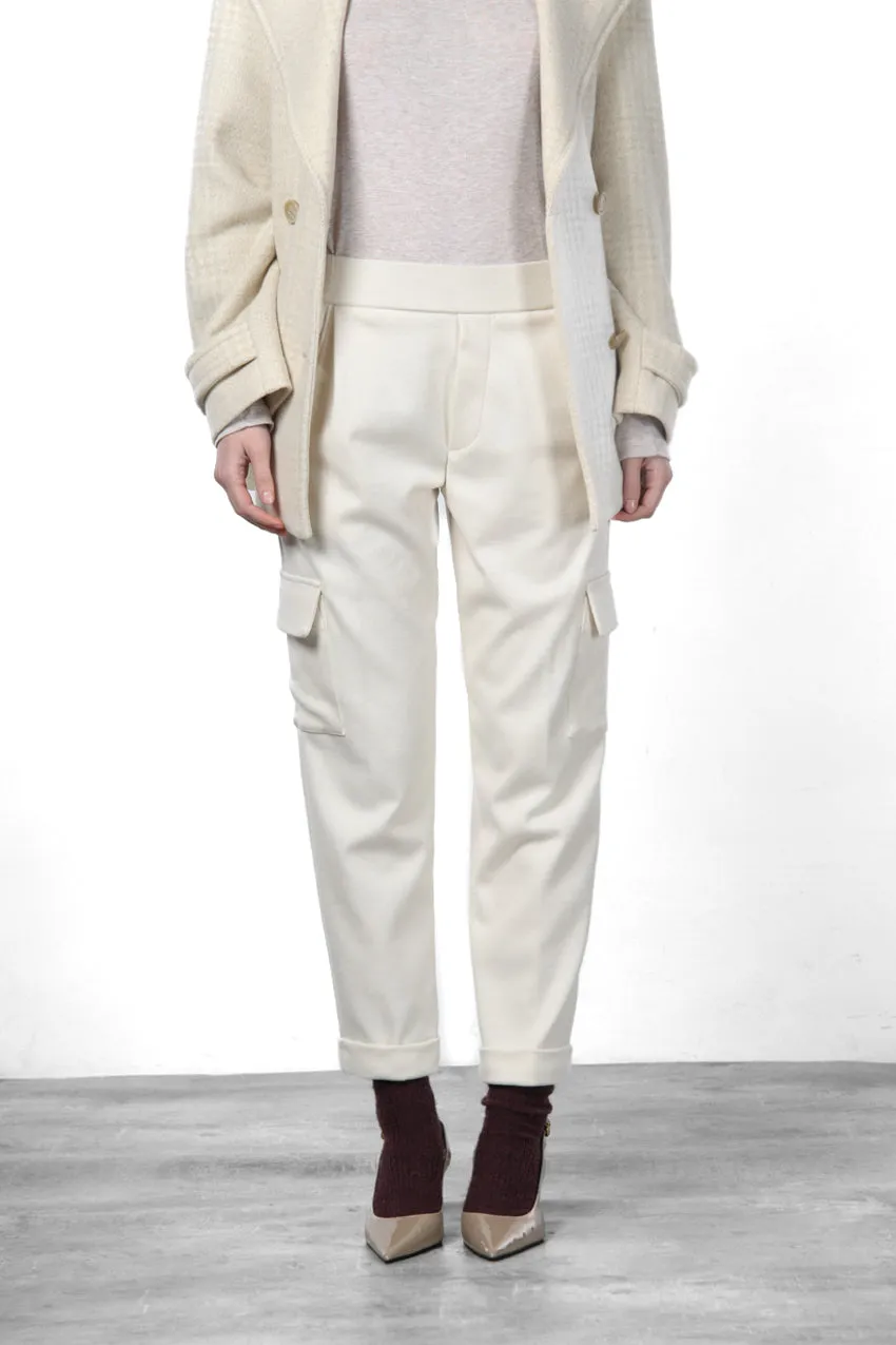 Mason's Chile Jogger cargo donna panna jersey relaxed