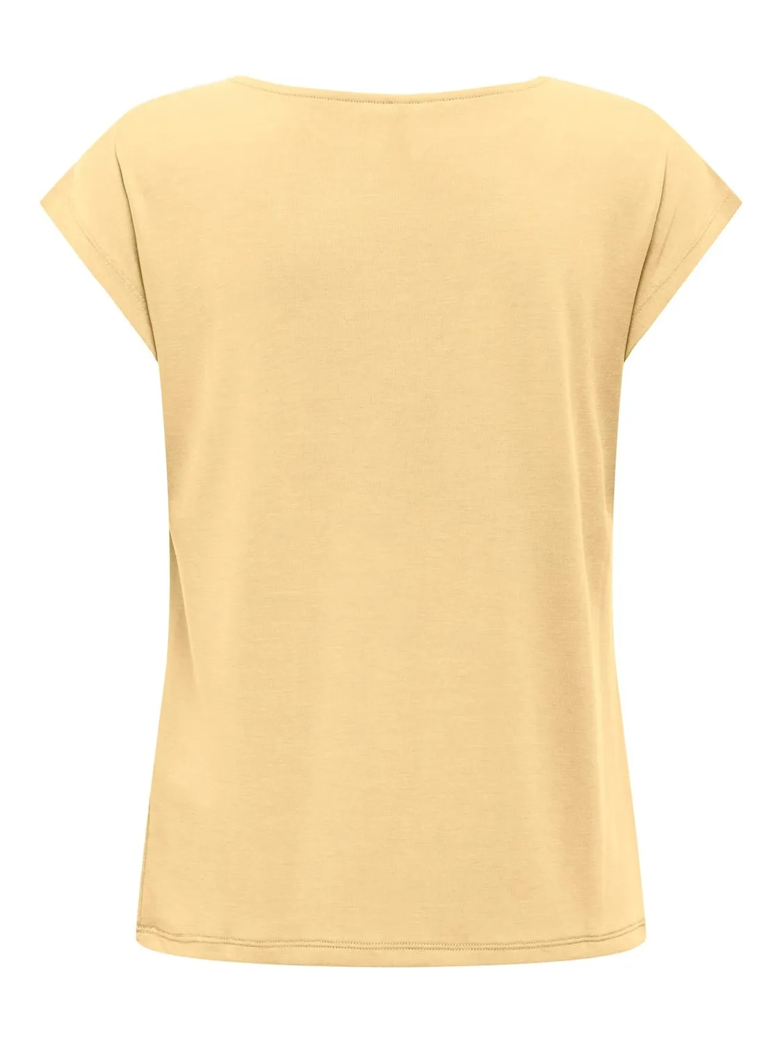 ONLY ONLFREE Life V-Neck T-shirt Sunlight scollo a V