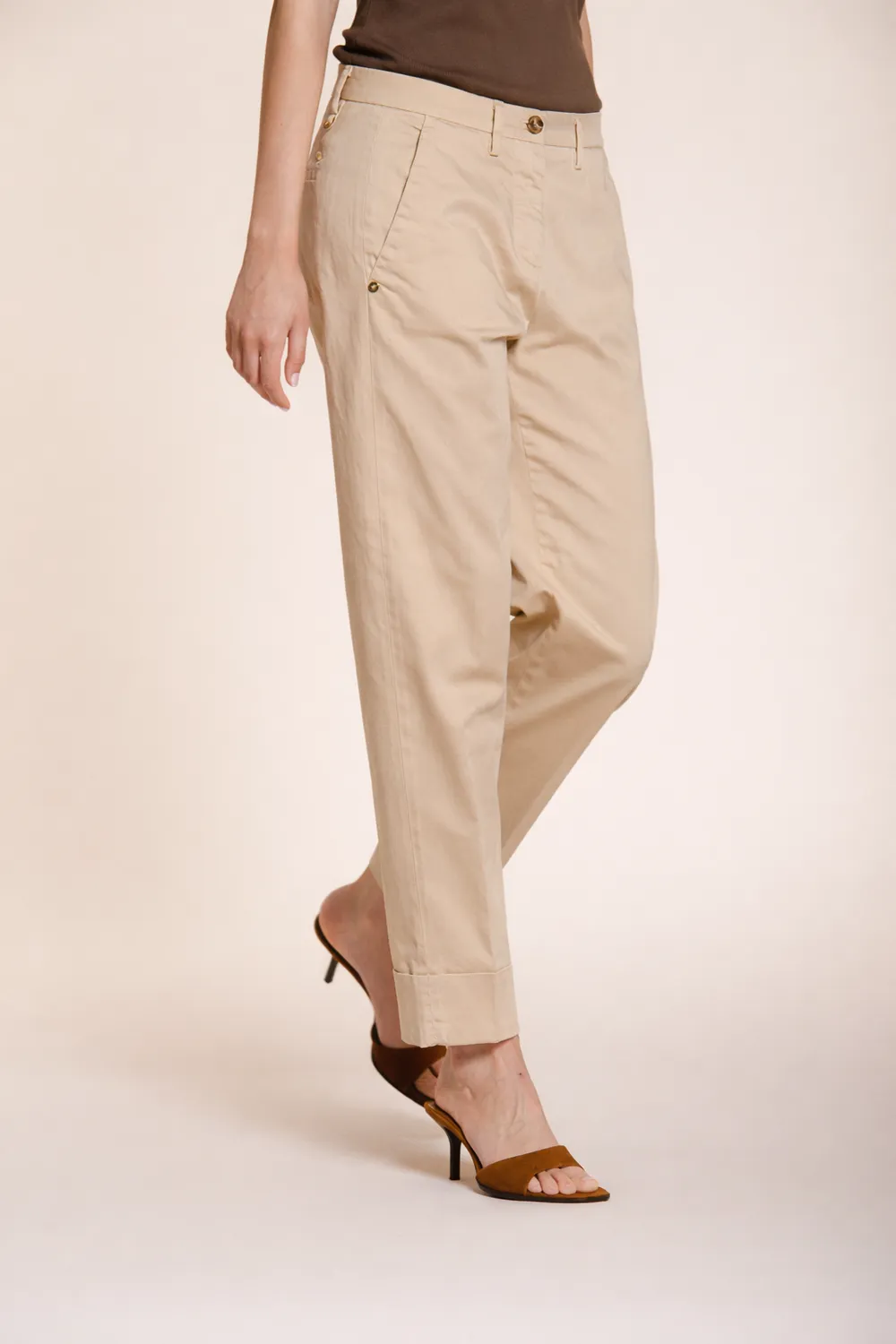 Mason's New York Carrot chino donna latte carrot fit