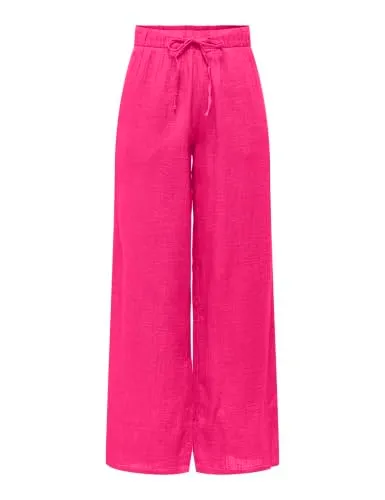 ONLY Onlleoni Seersucker pantaloni donna elastico
