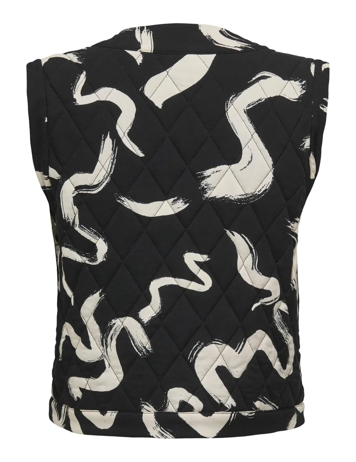 ONLY Onlnovella Quilt gilet donna M nero trapuntato