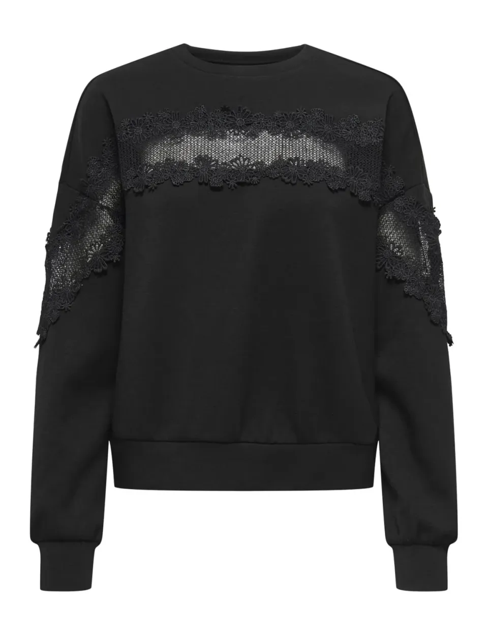 ONLY Onllemo L/S O-Neck Felpa Donna XL pizzo