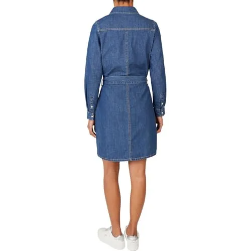 Pepe Jeans chemisier abito donna denim blu medio cintura M