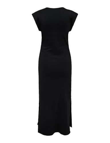 ONLY Onlfallon S/S O-Neck Long Dress Box Jrs abito taglia L