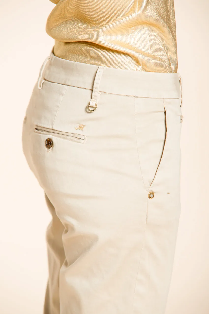 Mason's New York Slim pantalone donna gesso slim